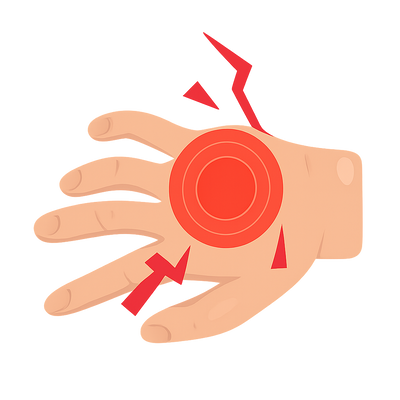 BOLEST RUKY A ZÁPĚSTÍ