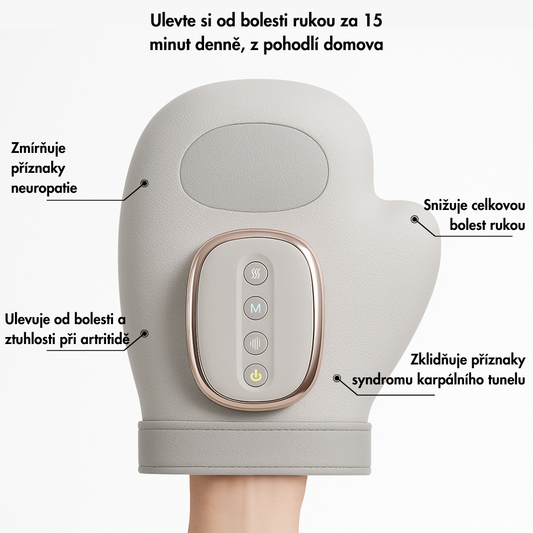 TheraCare – Bezdrátový ruční masážní přístroj 3 v 1